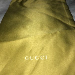 Gucci sunglasses case pouch- Lime green